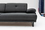 Atelier Del Sofa Mustang Sofá cama de 3 plazas Antracita